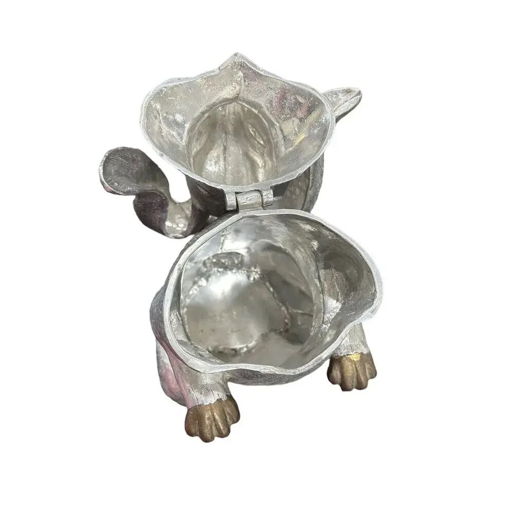 Vintage 1986 Arthur Court Bunny Rabbit Wine Bottle Holder Decanter Ice Bucket
